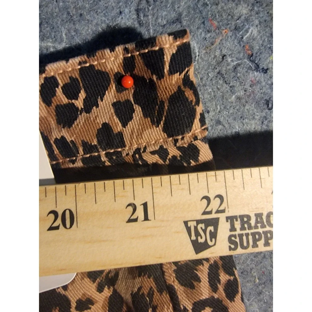 Terra & Sky Core Straight High‎ Rise Leg Demin Leopard Size 20W
